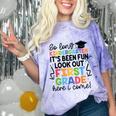 Kindergarten Graduation Graduate 1st Grade Here I Come Kids Comfort Color Blast T-Shirt Amethyst