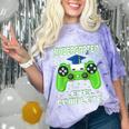 Kindergarten Graduation Level Complete Gamer Class 2024 Kids Comfort Color Blast T-Shirt Amethyst