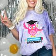 Kindergarten Graduation Tee Shirt Pink Owl T-Shir Comfort Color Blast T-Shirt Amethyst