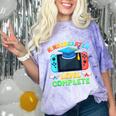 Kindergarten Level Complete Graduation Class 2025 Gamer Boys Comfort Color Blast T-Shirt Amethyst