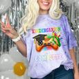 Kindergarten Level Complete Last Day Of School Graduation Comfort Color Blast T-Shirt Amethyst