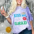 Kiss Me I'm A Grad 2018 Senior Graduation Comfort Color Blast T-Shirt Amethyst
