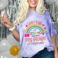 Last Day Of School Autograph 5th Grade Graduation Boys Girls Comfort Color Blast T-Shirt Amethyst