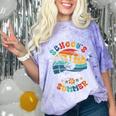 Last Day Of School Groovy Graduation School's Out For Summer Comfort Color Blast T-Shirt Amethyst