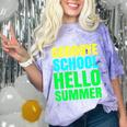 Last Day Of School Shirt Teacher Tee Graduation Comfort Color Blast T-Shirt Amethyst