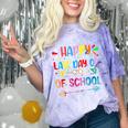 Last Day Of School Tie Dye School Graduation Summer Teacher Comfort Color Blast T-Shirt Amethyst