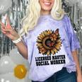 Licensed Masters Social Work Worker LMSW Graduation 2026 Comfort Color Blast T-Shirt Amethyst