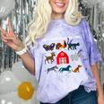 Life Is Better Around The Farm Nostalgia Trendy Comfort Color Blast T-Shirt Amethyst