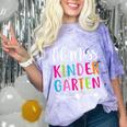 Lil Miss Kindergarten Grad Shirt Graduation Shirts 2018 Comfort Color Blast T-Shirt Amethyst