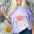 Little Miss Pre-K Grad 2025 Preschool Graduation Girls Kids Comfort Color Blast T-Shirt Amethyst