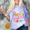 Little Miss Pre-K Grad 2026 Preschool Graduation Kids Girls Comfort Color Blast T-Shirt Amethyst