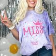 Little Miss Pre-K Grad Preschool Prek Graduation 2025 Comfort Color Blast T-Shirt Amethyst