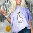 LLama Graduation I Got My Dipllama Cute Llama Comfort Color Blast T-Shirt Amethyst