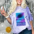Lofi Reverie Analog Dreams Pixel 90s Desktop VHS Nostalgia Comfort Color Blast T-Shirt Amethyst