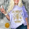 Los Angeles Hotrods Automotive Nostalgia Distressed Comfort Color Blast T-Shirt Amethyst