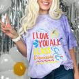 I Love You All Class Dismissed Teacher School Graduation Men Women Girls Kids Comfort Color Blast T-Shirt Amethyst
