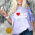 I Love Hot Doctors PhD Graduation Present From Spouse Comfort Color Blast T-Shirt Amethyst