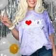 I Love My Social Anxiety Heart Humor Introvert Statement Comfort Color Blast T-Shirt Amethyst