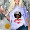 Master Degree Graduation Gifts Black Girl Comfort Color Blast T-Shirt Amethyst