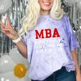 MBA When Your BS Can't Take You Any Further Shirt Graduation Comfort Color Blast T-Shirt Amethyst