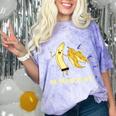 Medium Mature Banana Banana Real School Graduation Celebrations Comfort Color Blast T-Shirt Amethyst