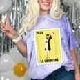 Mexican For Graduation La Graduada 2024 Comfort Color Blast T-Shirt Amethyst