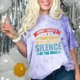 I Missed Your Call i Was Staring In Silence Introvert Comfort Color Blast T-Shirt Amethyst
