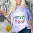 Mother Of a 2025 Graduate Tie Dye Class Senior Graduation 25 Comfort Color Blast T-Shirt Amethyst