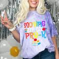 Moving Up To Pre-K Teacher Student Kid Graduation T-Shirt Comfort Color Blast T-Shirt Amethyst