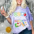 Next Stop Kindergarten Preschool Graduation 2025 Boy Girl Comfort Color Blast T-Shirt Amethyst