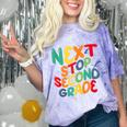 Next Stop Second Grade 1st Grade Graduation Day Kids Comfort Color Blast T-Shirt Amethyst