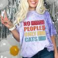 No People Only Cats Introvert Comfort Color Blast T-Shirt Amethyst No People Only Cats Introvert Comfort Color Blast T-Shirt Amethyst