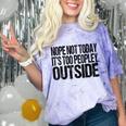 Nope Not Today Its Too Peopley Outside Introvert Lazy Comfort Color Blast T-Shirt Amethyst Nope Not Today Its Too Peopley Outside Introvert Lazy Comfort Color Blast T-Shirt Amethyst