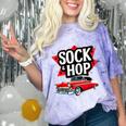 Nostalgia 1950s Sock Hop Dance Comfort Color Blast T-Shirt Amethyst