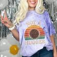Not A Hugger Retro Sea Urchin Sarcastic Introvert Comfort Color Blast T-Shirt Amethyst