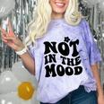 Not In The Mood Anti Social Introvert Sarcastic Retro Comfort Color Blast T-Shirt Amethyst