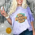 Do Nothing Club Lazy Introvert Gen Y Millennials Comfort Color Blast T-Shirt Amethyst