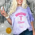 Nursing School Graduation Class Of 2019 RN Student Comfort Color Blast T-Shirt Amethyst