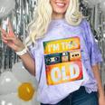Im This Old Retro 80s 90s VHS Cassette Floppy Disk Nostalgia Comfort Color Blast T-Shirt Amethyst
