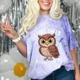 I Like Owls And Maybe 3 People Introvert Humor Casual Comfort Color Blast T-Shirt Amethyst