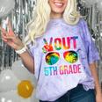 Peace Out 5th Grade Tie Dye Graduation Last Day Of School Comfort Color Blast T-Shirt Amethyst