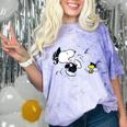 Peanuts Graduation Squad Snoopy Woodstock Raglan Baseball Tee Comfort Color Blast T-Shirt Amethyst