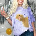 Peking Duck Peeking Chef Graduation Farm Duck Lover Comfort Color Blast T-Shirt Amethyst