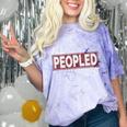 All Peopled Out Introvert Joke Sarcastic Quote Premium Tri-Blend Comfort Color Blast T-Shirt Amethyst