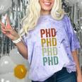 PHD Graduation Doctorate Comfort Color Blast T-Shirt Amethyst