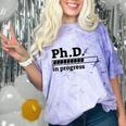 PhD In Progress Graduation Progress Bar Shirt Comfort Color Blast T-Shirt Amethyst