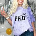 PhD Shirt Phinally Finally Done Graduation Her Comfort Color Blast T-Shirt Amethyst