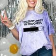 Phlebotomist In Progress Phlebotomy School Graduation Comfort Color Blast T-Shirt Amethyst