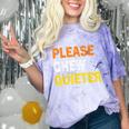 Please Chew Quieter Introvert Silence Lover Quote Comfort Color Blast T-Shirt Amethyst