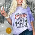 Please Be Patient I'm From The 1900s Cowboy Skeleton Comfort Color Blast T-Shirt Amethyst